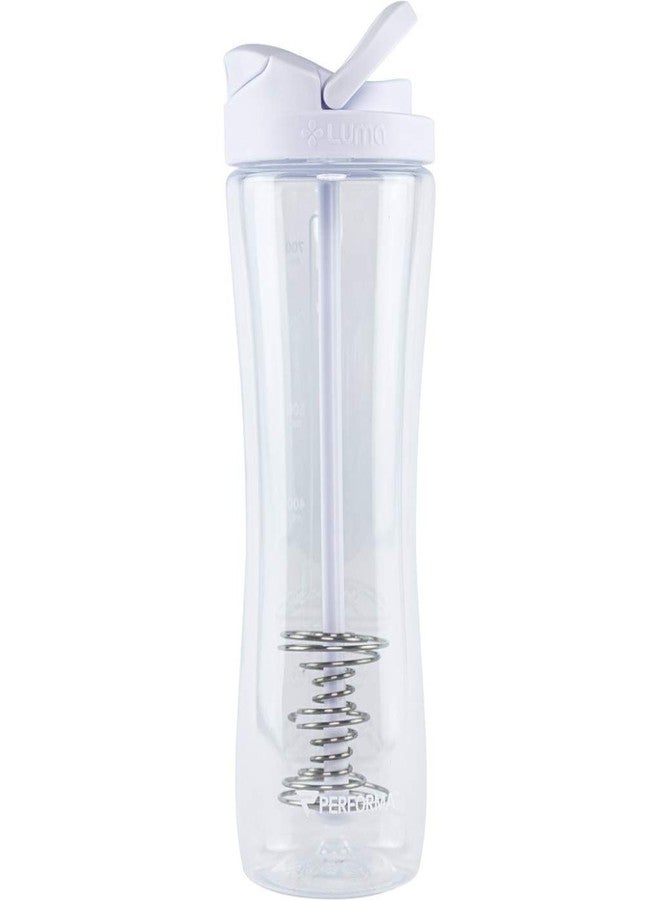 PerfectShaker™️ LUMA Shaker Bottle, 28oz (WHITE) - Leak Free, Shatterproof, Odor Resistant, BPA Free, Tritan Plastic, Hybrid Water Bottle, Shaker Bottle With ActionRod Sports Mixer Technology - Image 1